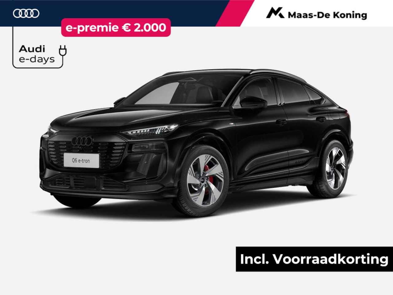 Audi Q6 Sportback e-tron - S edition 252 PK · Exterieurpakket zwart · Rood gespoten remzadels · Warmtewerend glas don - AutoWereld.nl