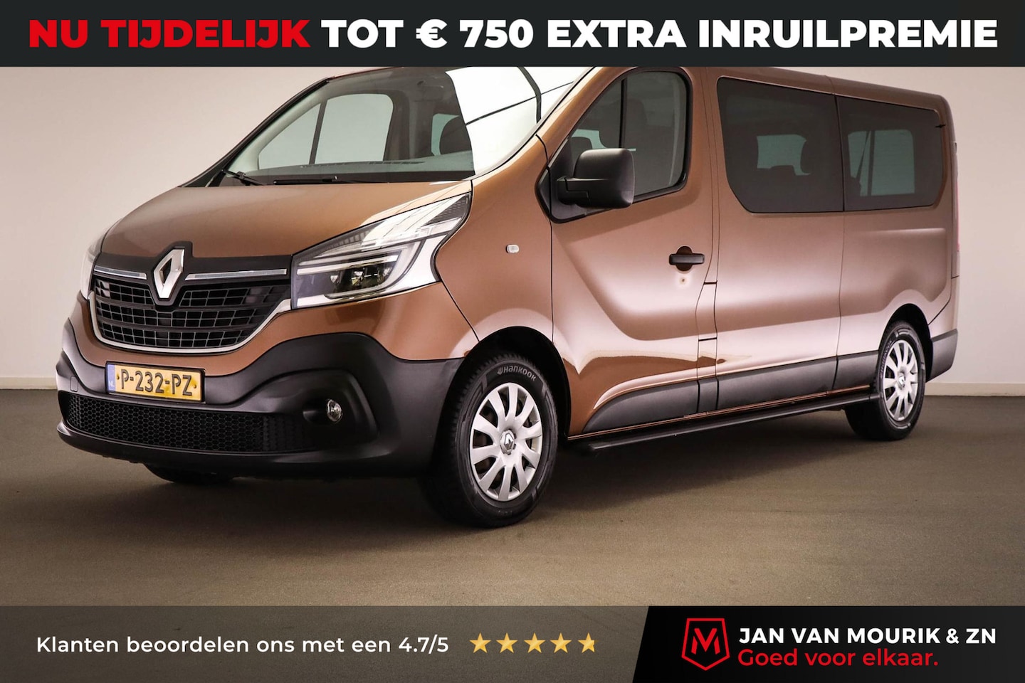 Renault Trafic Passenger - 2.0 dCi 120 Grand Zen 9-PERSOONS | LED | AIRCO | CRUISE | NAVI | APPLE | TREKHAAK | INCL. - AutoWereld.nl