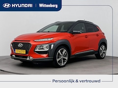 Hyundai Kona - 1.0T Premium | Leer | Stoel + stuurverwarming | Stoelventilatie | El. bed. stoelen | 18" L