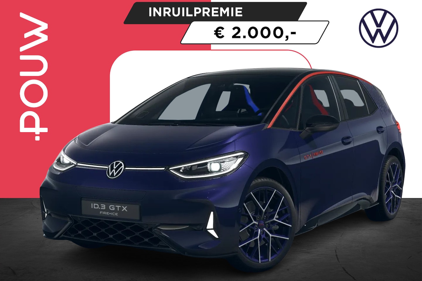 Volkswagen ID.3 - GTX 326pk Limited Edition 79 kWh | LMV 20'' | GTX Fire + Ice Pakket | Panoramadak - AutoWereld.nl