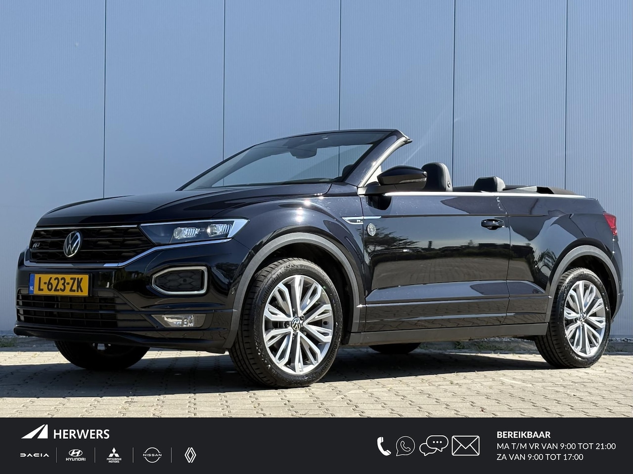 Volkswagen T-Roc Cabrio - 1.5 TSI R-Line / Airco / Stoelverwarming / Navigatie /  Bluetooth audio / - AutoWereld.nl