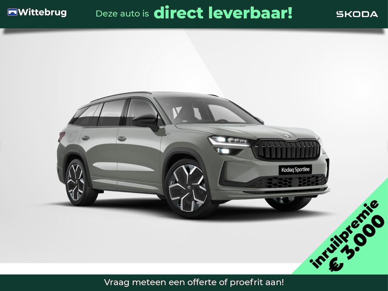 Skoda Kodiaq - 1.5 TSI PHEV Sportline Business Inruilpremie €3000,- / 20" Lichtmetalen Velgen / Trekhaak - AutoWereld.nl