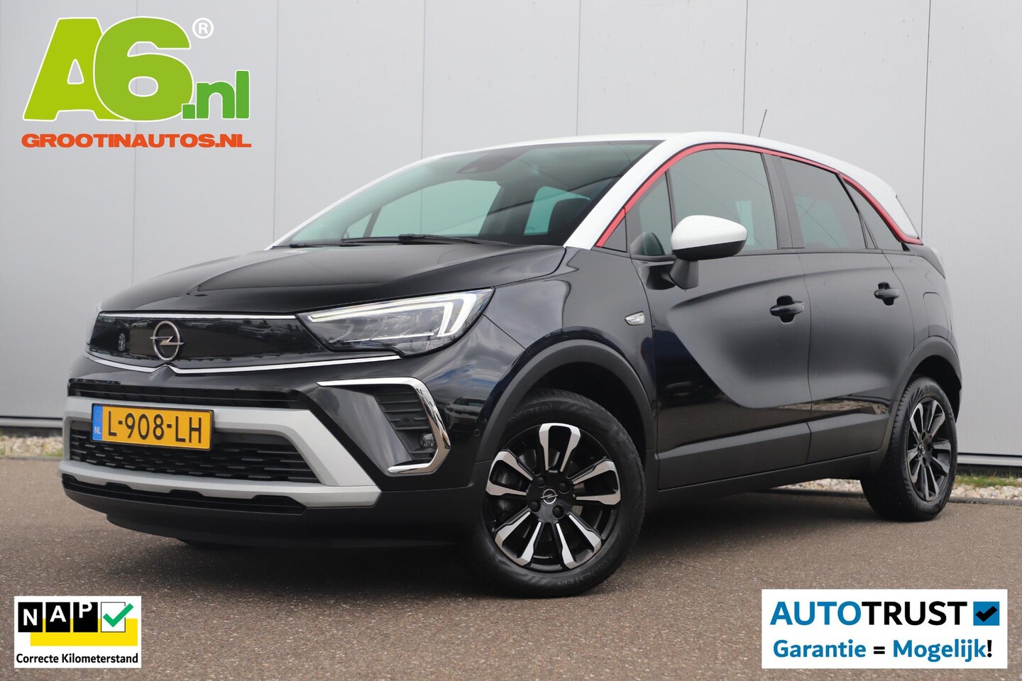 Opel Crossland - 1.2 Turbo GS Line 131PK Automaat NIEUW MODEL Winter Pakket Navigatie Achteruitrijcamera Cl - AutoWereld.nl
