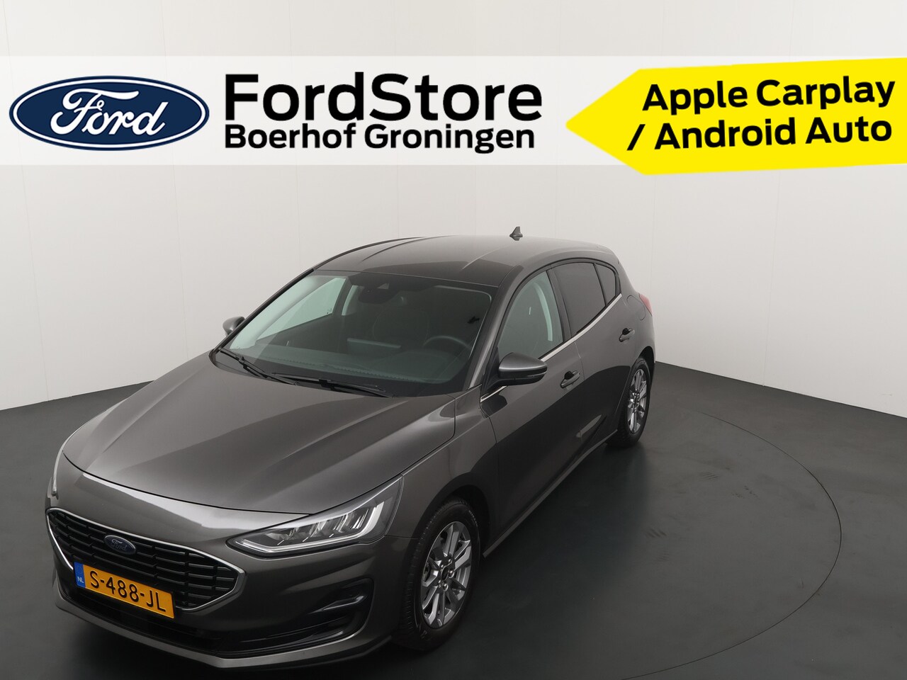 Ford Focus - EcoBoost Hybrid 125pk Titanium | Nw model I Sync 4 I Climate I Navi I All Seasonbanden - AutoWereld.nl