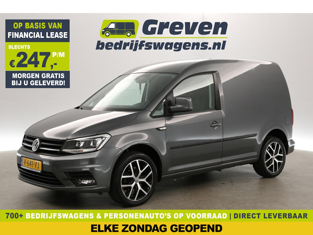 Volkswagen Caddy - 2.0 TDI L1H1 Airco | Adaptieve Cruise | Carplay | Navi | LED | Parkeersensoren | Trekhaak - AutoWereld.nl