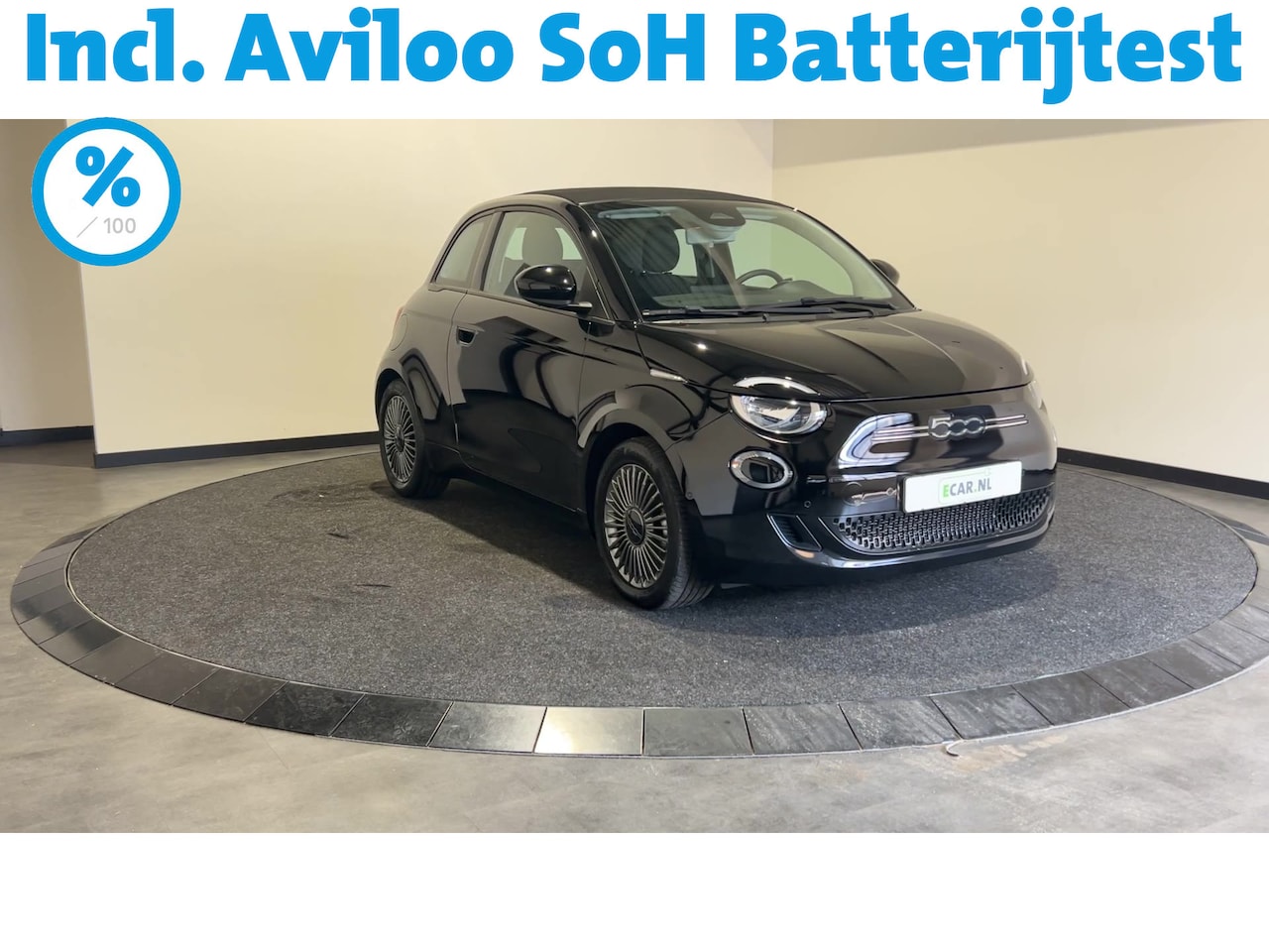 Fiat 500e - Cabrio Icon 42 kWh | Navigatie | Automatische airco | Achteruitrijcamera |  SoH (batterijc - AutoWereld.nl