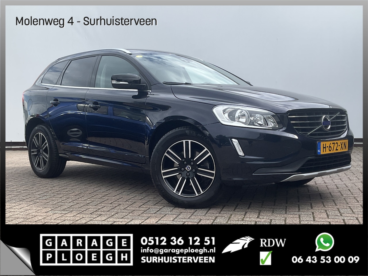Volvo XC60 - 2.0 D3 FWD Polar Trekhaak Leer Stoelverw Elek.Klep Pdc Voll.Onderhouden - AutoWereld.nl