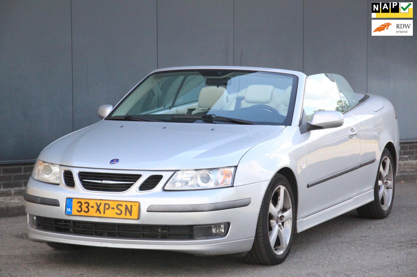 Saab 9-3 Cabrio - 1.8t Vector Xenon/Leer/Navigatie/Parkeersensor - AutoWereld.nl