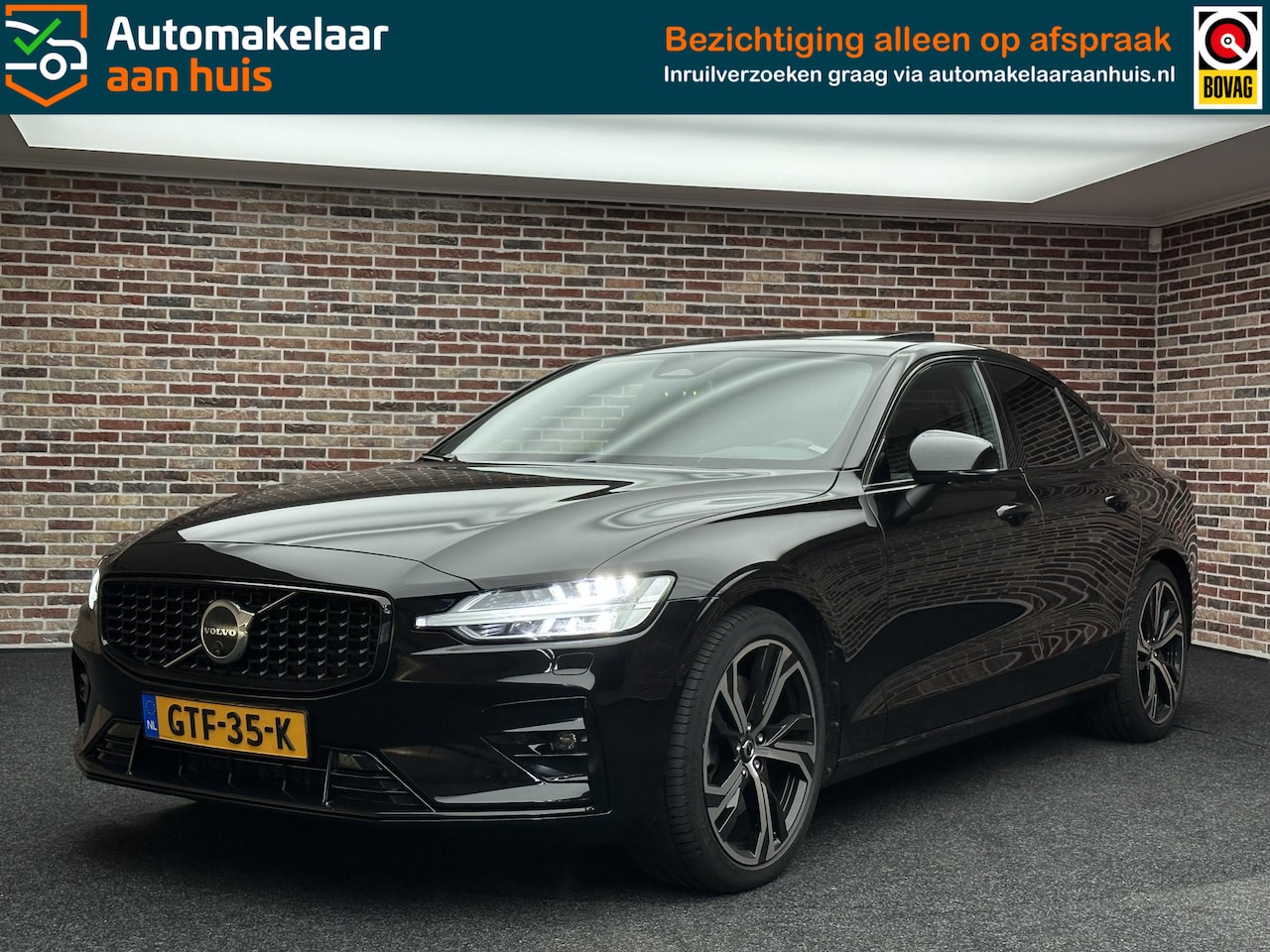 Volvo S60 - 2.0 B5 AWD Ultimate Dark | Dak| CarPlay| Head-up| H/K| BTW auto| - AutoWereld.nl