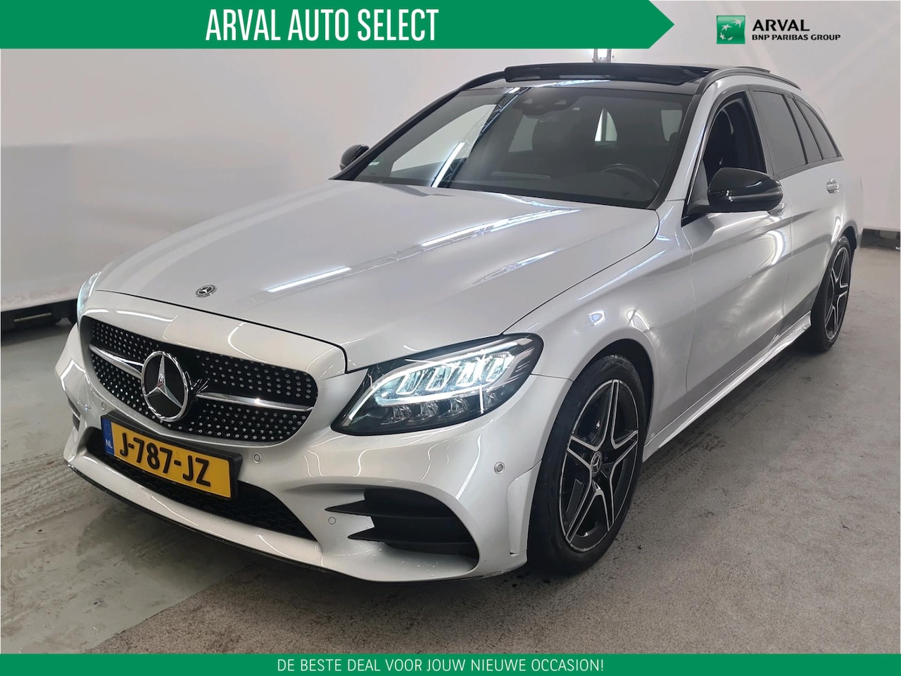 Mercedes-Benz C-klasse Estate - 180 156pk Automaat Business Solution AMG | Panoramadak | Leder | Trekhaak | Navi | CarPlay - AutoWereld.nl