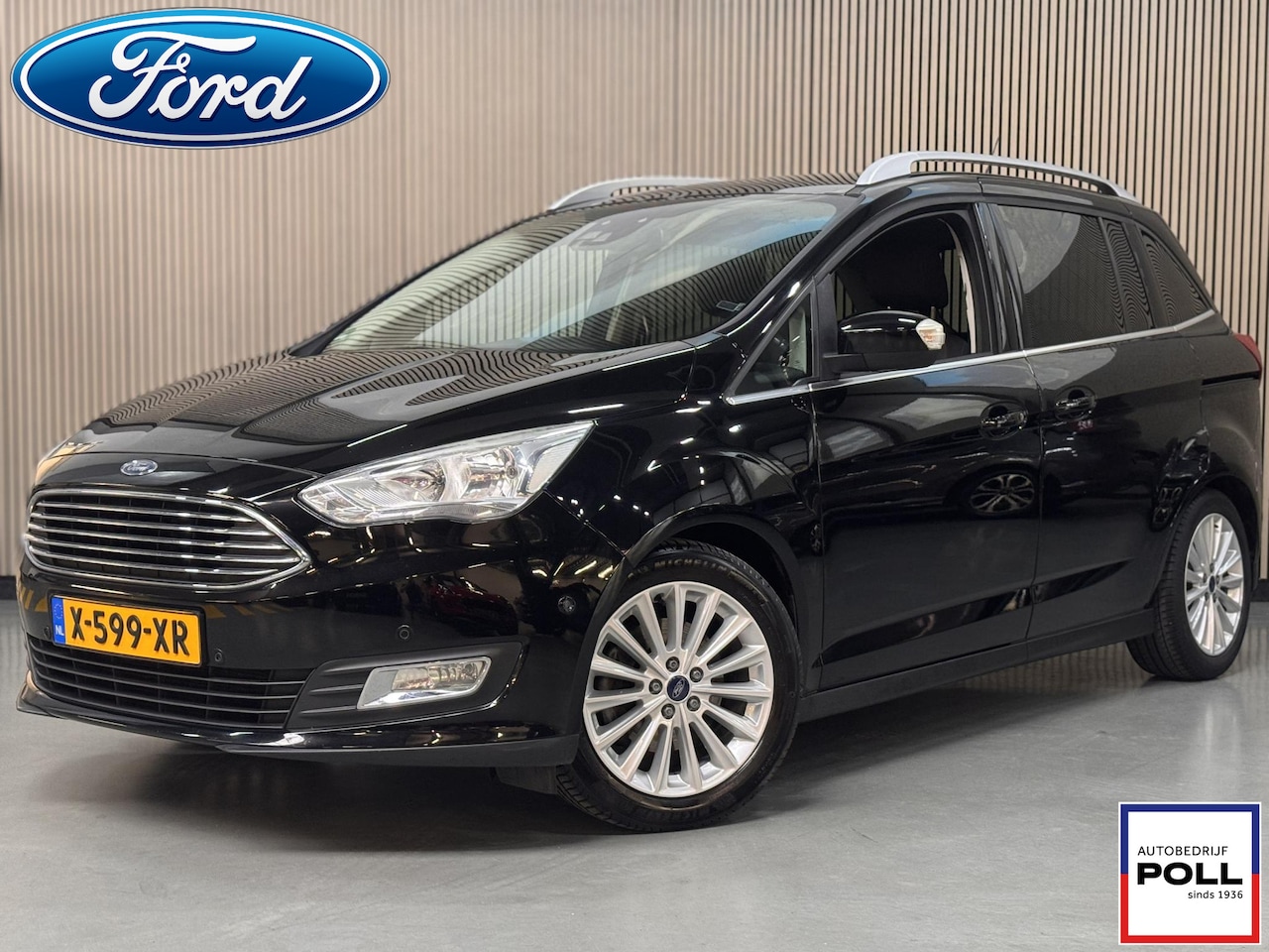 Ford Grand C-Max - 150pk Titanium Camera Trekhaak Winter Parking pack Dodehoek Apple Car play Privacy Glass - AutoWereld.nl
