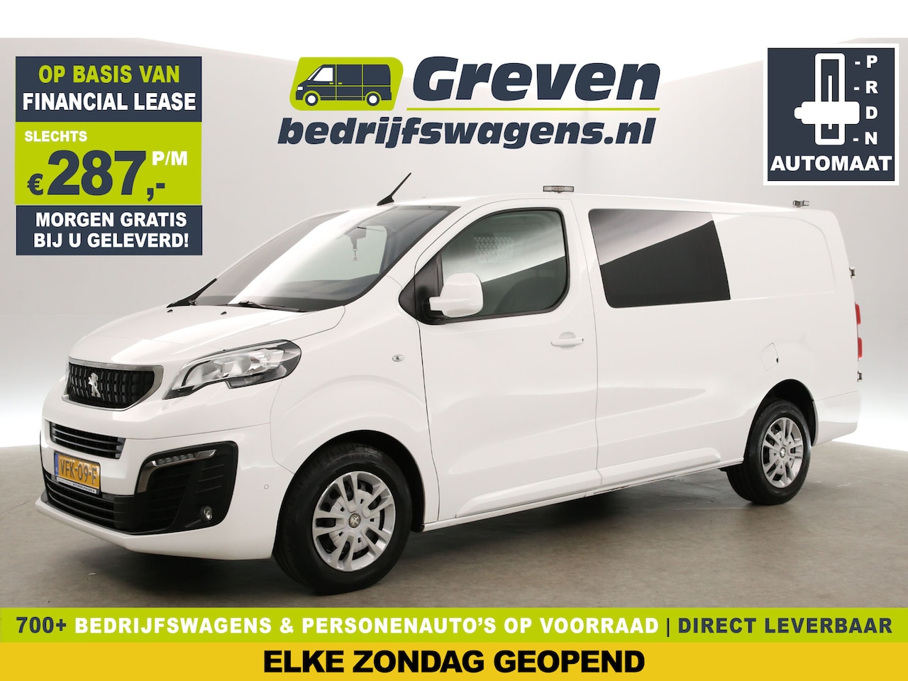 Peugeot Expert - 2.0 BlueHDI L3H1 | 177PK | Automaat | 360 Camera | Carplay | Cruise | Airco | LED | Navi | - AutoWereld.nl