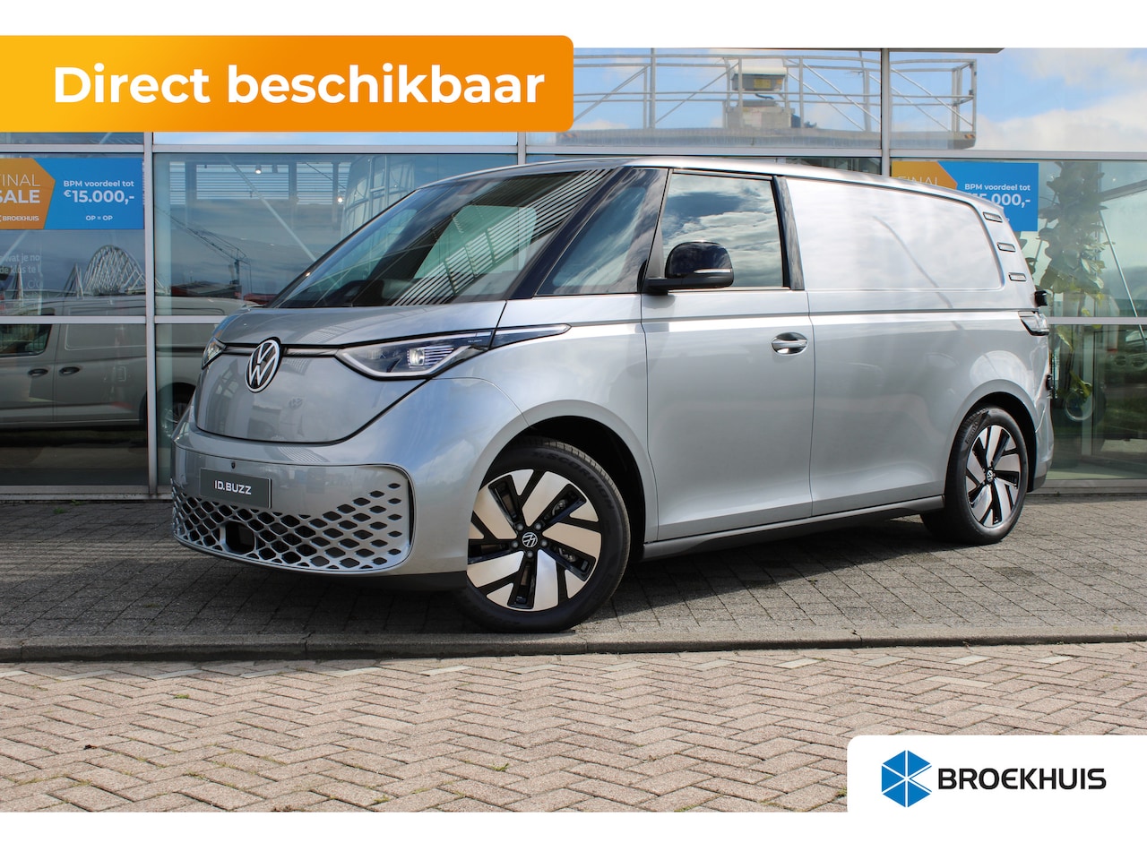 Volkswagen ID. Buzz Cargo - ID.Buzz Bulli Edition | 79 kWh | 286 pk | Trekhaak | Achterdeuren | 360° camera | IQ.LIGHT - AutoWereld.nl