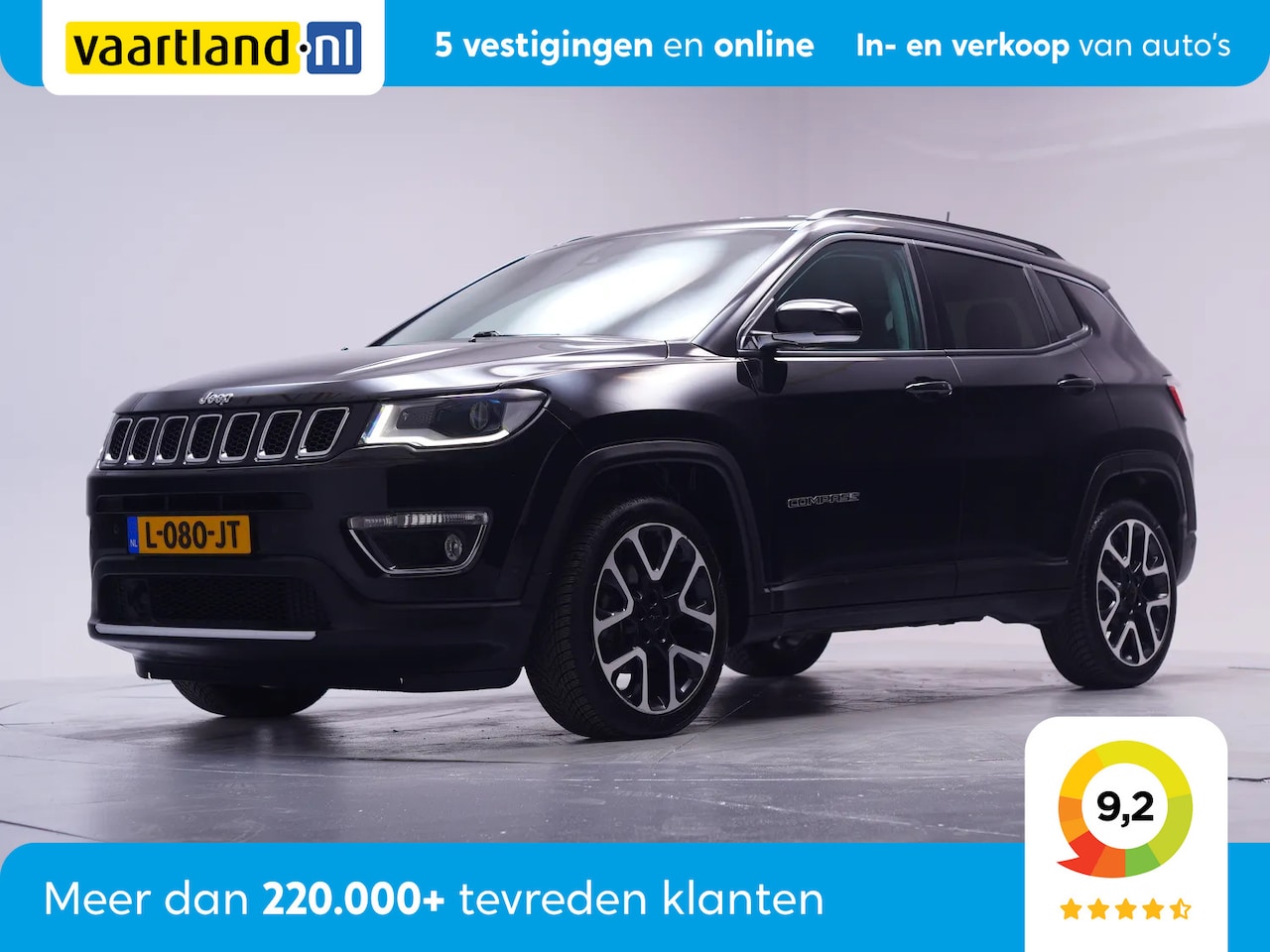 Jeep Compass - 1.3T Limited Aut. [ LED Half-leder Navi Camera Clima ] - AutoWereld.nl