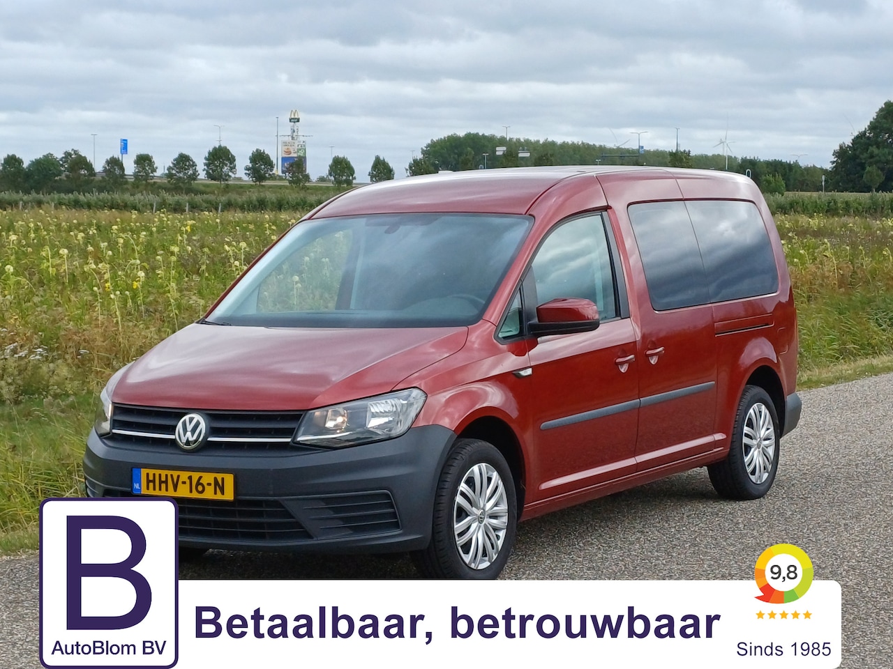 Volkswagen Caddy Maxi - 7-Pers 1.0 TSI Comfortline /Lage km!/Cruise/Bluetooth/Park. Hulp/ - AutoWereld.nl