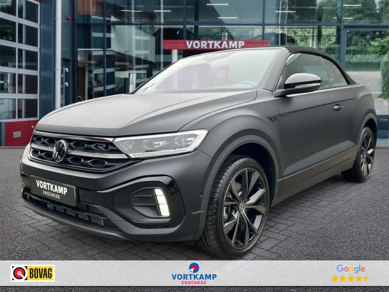 Volkswagen T-Roc Cabrio - 1.5 TSI DSG R-LINE LEDER/CAMERA/NAVI/CARPLAY/ACC/STOELVERW - AutoWereld.nl
