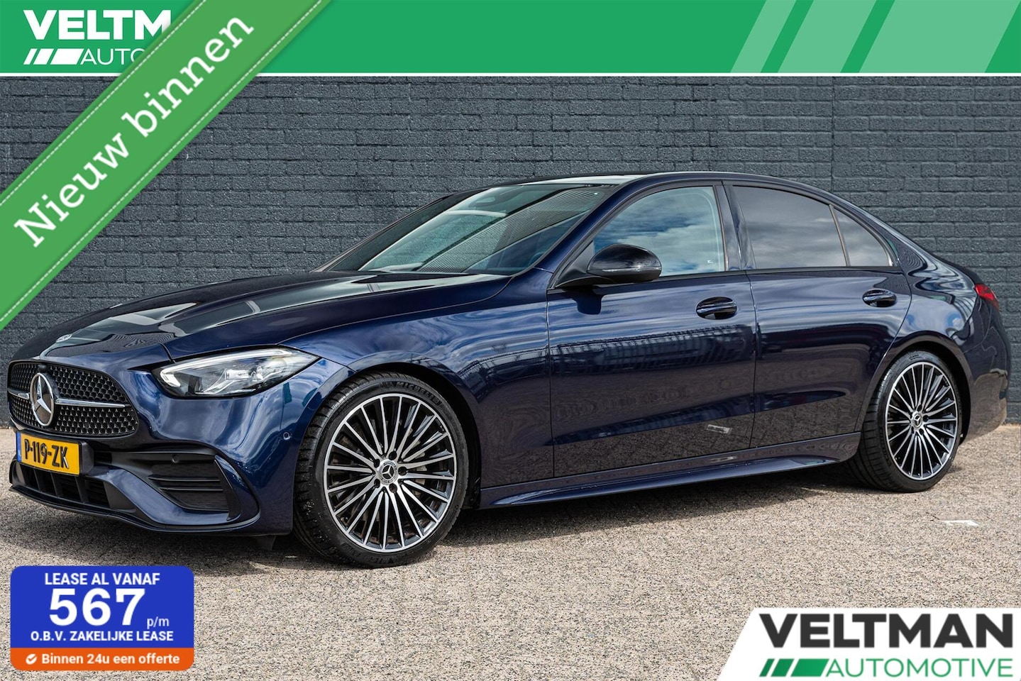 Mercedes-Benz C-klasse - 200 AMG Line PANORAMADAK TREKHAAK LEDER CARPLAY - AutoWereld.nl