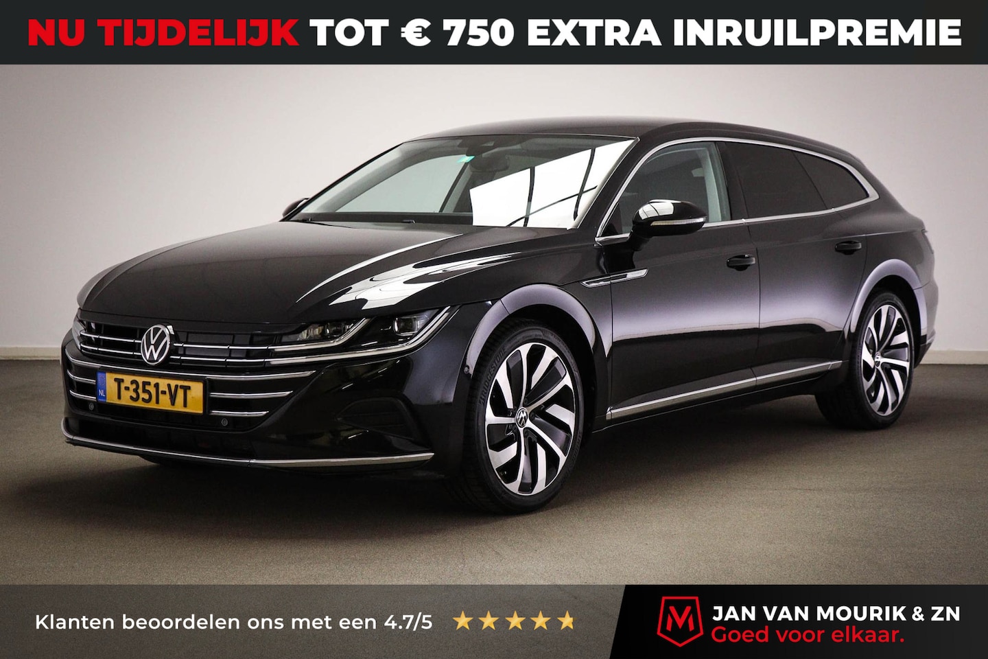 Volkswagen Arteon Shooting Brake - 1.4 TSI eHybrid Business+ | NAVIGATIE PACK | STUURVERWARMING | CAMERA | 19" - AutoWereld.nl