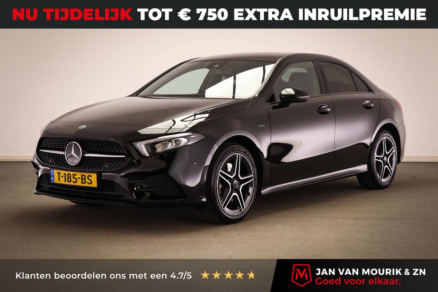 Mercedes-Benz A-klasse - 250 e Premium Plus | SFEERVERLICHTING | DAB | APPLE | 18" - AutoWereld.nl