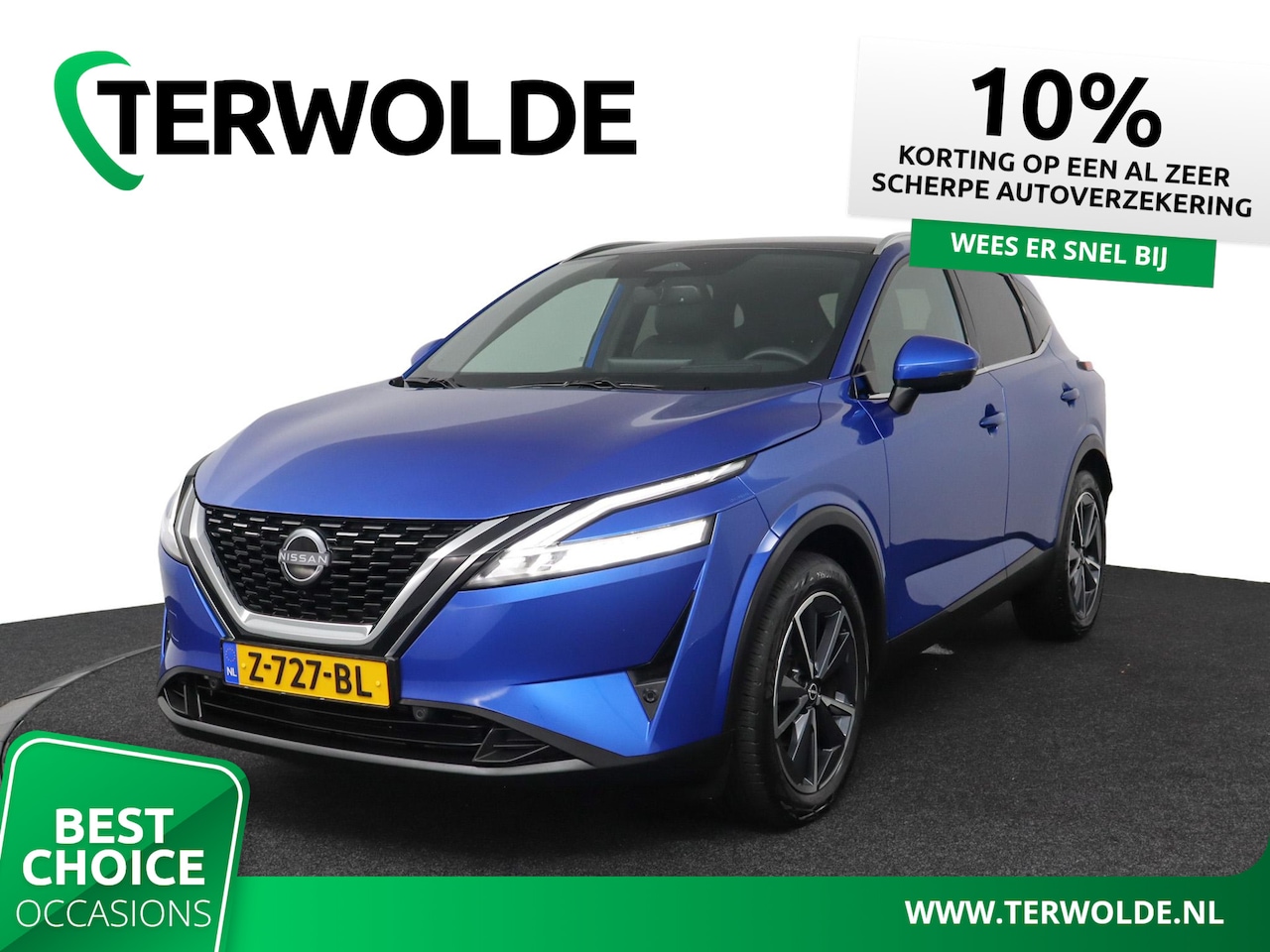 Nissan Qashqai - 1.3 MHEV Xtronic Tekna | AUTOMAAT | Panoramadak | Half leder | Head-Up | 360 Camera | - AutoWereld.nl
