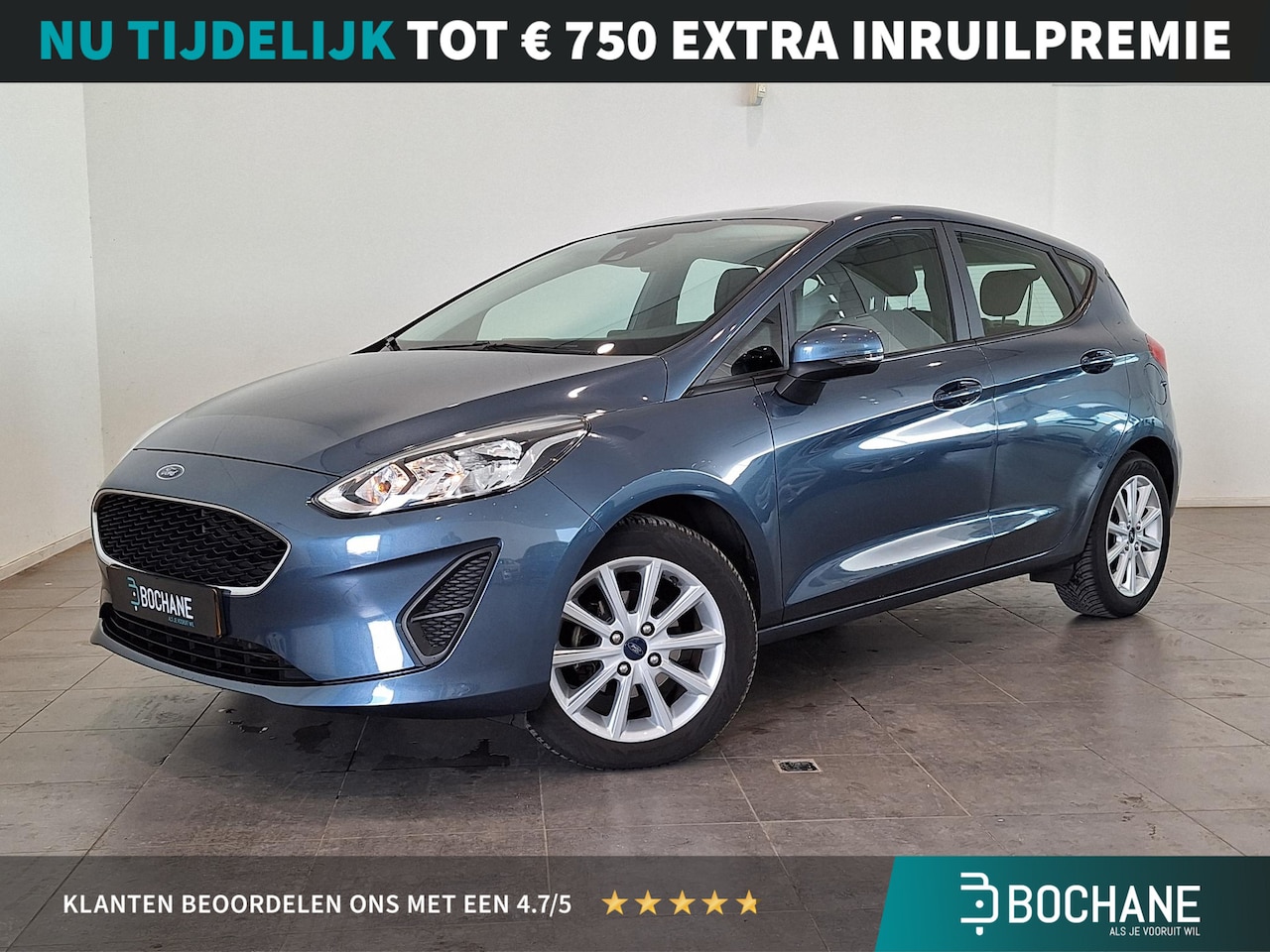 Ford Fiesta - 1.1 Trend | Navigatie | Airco | Cruise Control | Lichtmetalen velgen 16" | Parkeersensoren - AutoWereld.nl