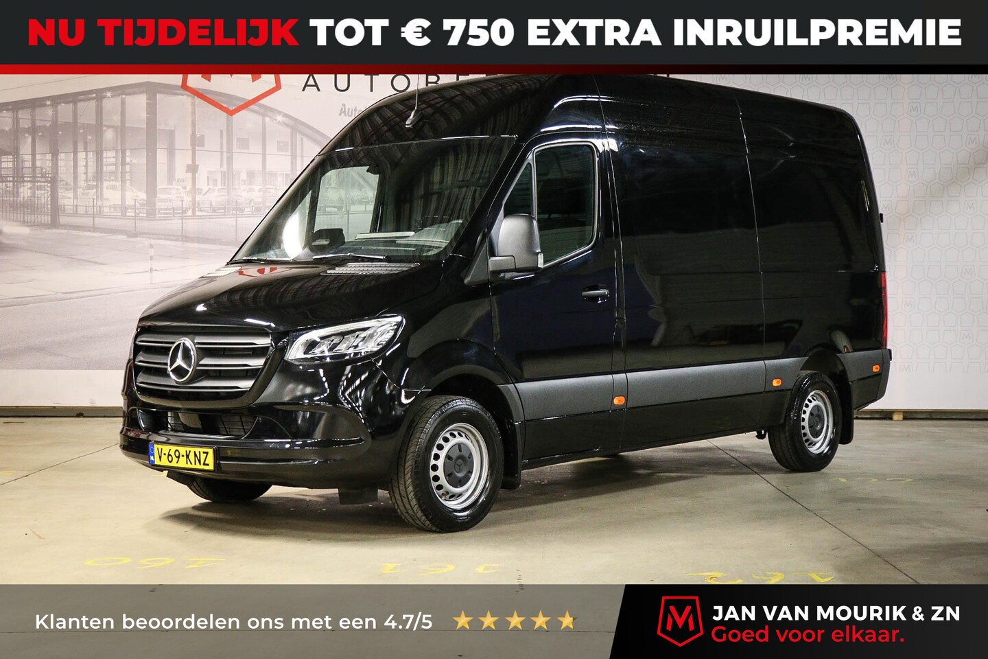 Mercedes-Benz Sprinter - 319 1.9 CDI L2H2 Mercedes-Benz Sprinter 319 1.9 CDI L2 Pro HD | LED | AIRCO | CRUISE | DAB - AutoWereld.nl