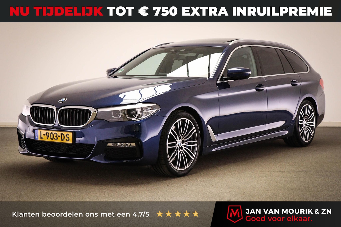 BMW 5-serie Touring - 530i M-Sport High Executive | PANORAMADAK | CAMERA | TREKHAAK AFNEEMBAAR - AutoWereld.nl