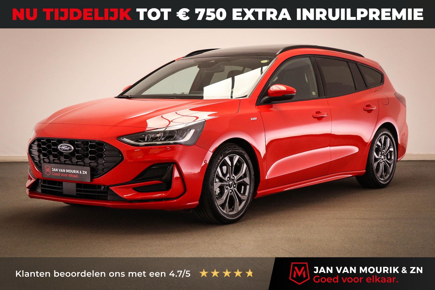 Ford Focus Wagon - 1.0 EcoBoost Hybrid ST Line | PANORAMDAK | WINTER / DRIVER ASSISTANCE- PACK | LED | STUURV - AutoWereld.nl