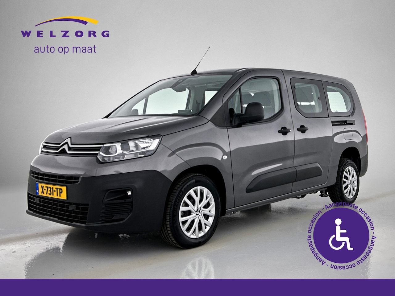 Citroën Berlingo XL - 1.2 PureTech Shine 7p. Direct leverbaar! Rolstoelauto, uitgevoerd met nieuwe bodemverlagin - AutoWereld.nl