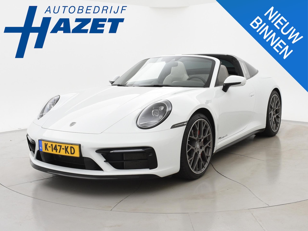 Porsche 911 Targa - 4S 3.0 992 ORIG. NL *17.979 KM* + SPORTUITLAAT / SFEERVERLICHTING / 360 CAMERA - AutoWereld.nl