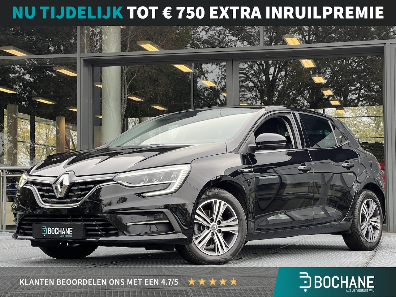 Renault Mégane - 1.3 TCe 140 EDC Intens | Navigatie | Automaat | Carplay | Parkeersensoren voor en achter | - AutoWereld.nl