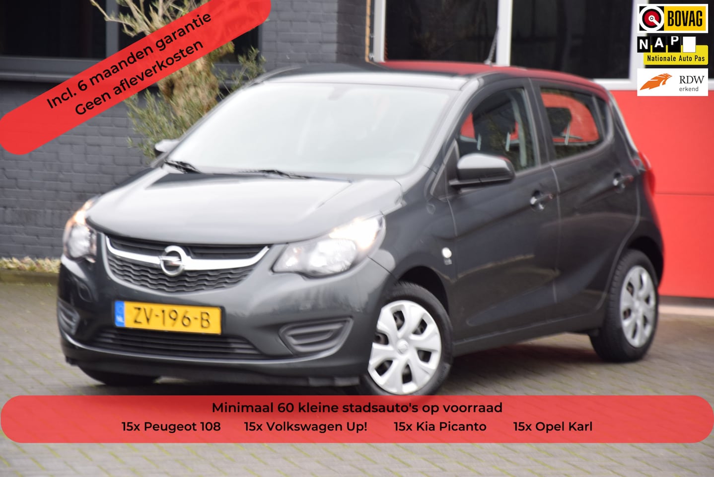Opel Karl - 1.0 ecoFLEX 120 Jaar Edition 2019 Airco Cruise control 5 Deurs - AutoWereld.nl