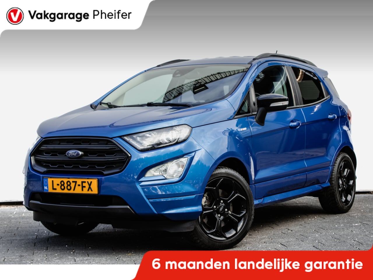 Ford EcoSport - 1.0 125pk EcoBoost ST-Line Trekhaak/ Carplay/ Half lederen int,/ Stuur + stoelverwarming/ - AutoWereld.nl