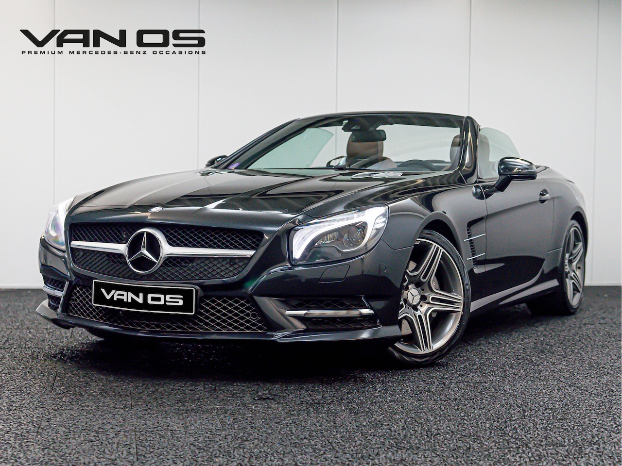 Mercedes-Benz SL-klasse Cabrio - SL 350 AMG Line | Pano | Harman Kardon | Magnetiet zwart - AutoWereld.nl
