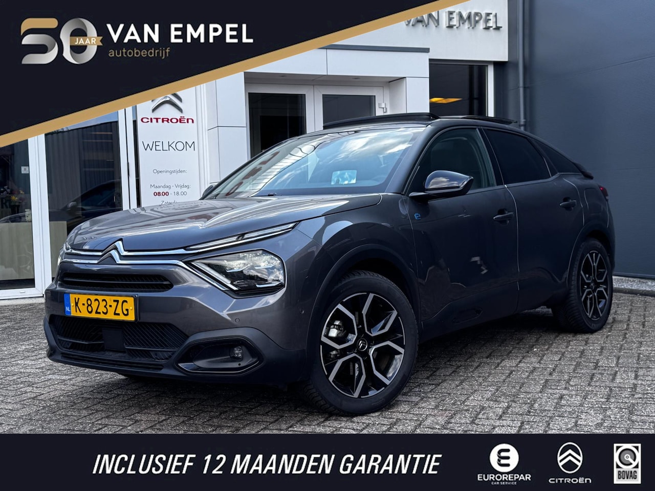 Citroën Ë-C4 - Shine 50 kWh | Trekhaak | Pano | Adaptive Cruise | Camera | Stoelverwarming | Climate Cont - AutoWereld.nl