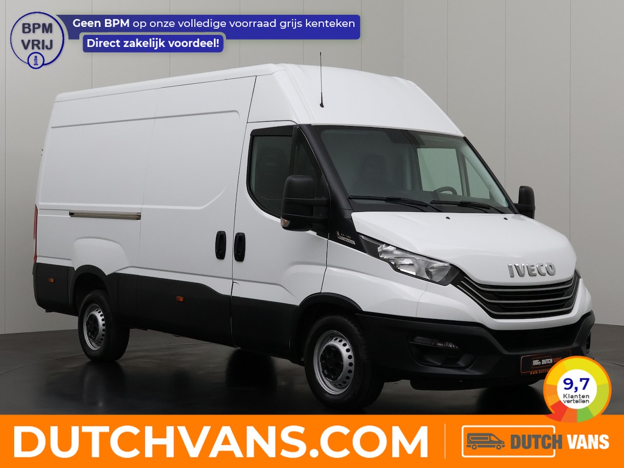 Iveco Daily - 35S14 Hi-Matic Automaat L2H2 | 3500Kg TG | Airco | Cruise | 3-Persoons | Betimmering - AutoWereld.nl