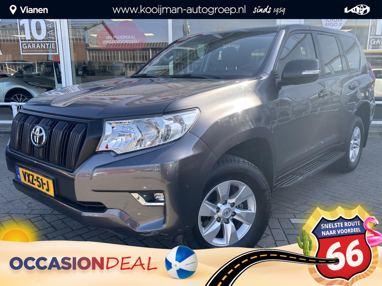 Toyota Land Cruiser Challenger - 2.8 D-4D VAN Grijs kenteken 3000kg trekgewicht met o.a. Leder, Trekhaak, Navigatie. WINDOW - AutoWereld.nl