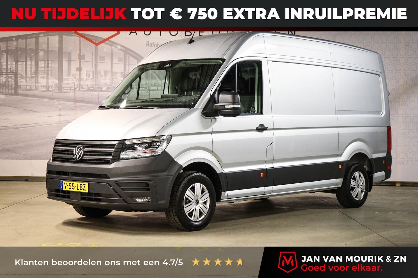 Volkswagen Crafter - 35 2.0 TDI L3H3 Trendline | LED | CLIMA | STUURWIELVERWARMING | NAVI | DAB | APPLE | CAMER - AutoWereld.nl