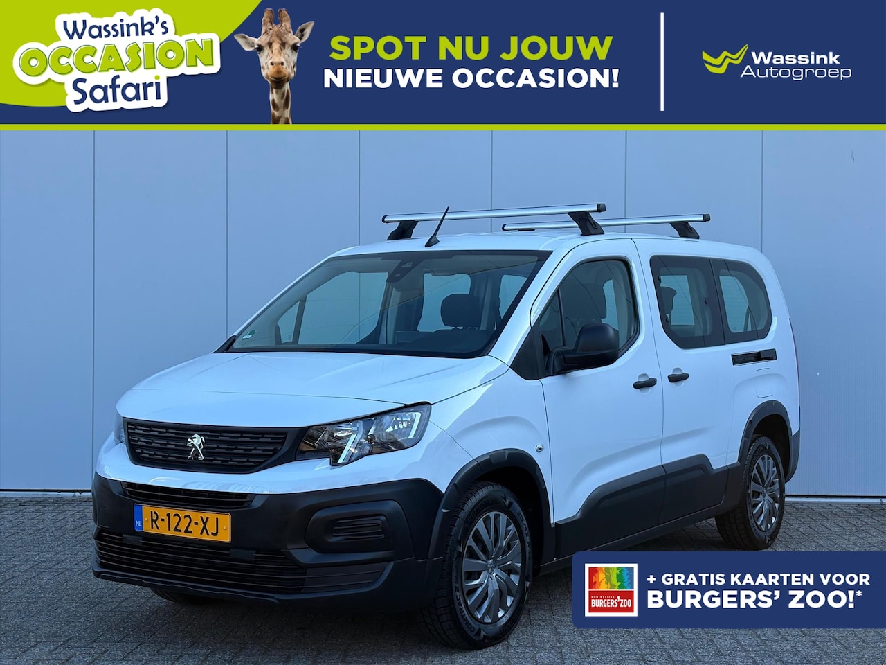 Peugeot Rifter Long - 1.2 110pk 7-zitter Active | Cruise Control | CarPlay | Sensoren | Safari Actie | - AutoWereld.nl