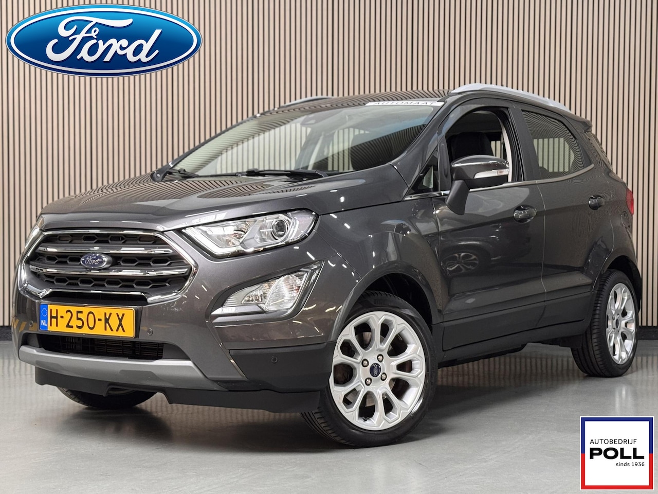 Ford EcoSport - 125pk EcoBoost Titanium Automaat Navi Camera Trekhaak Winter Parking Dodehoek pack B&O - AutoWereld.nl