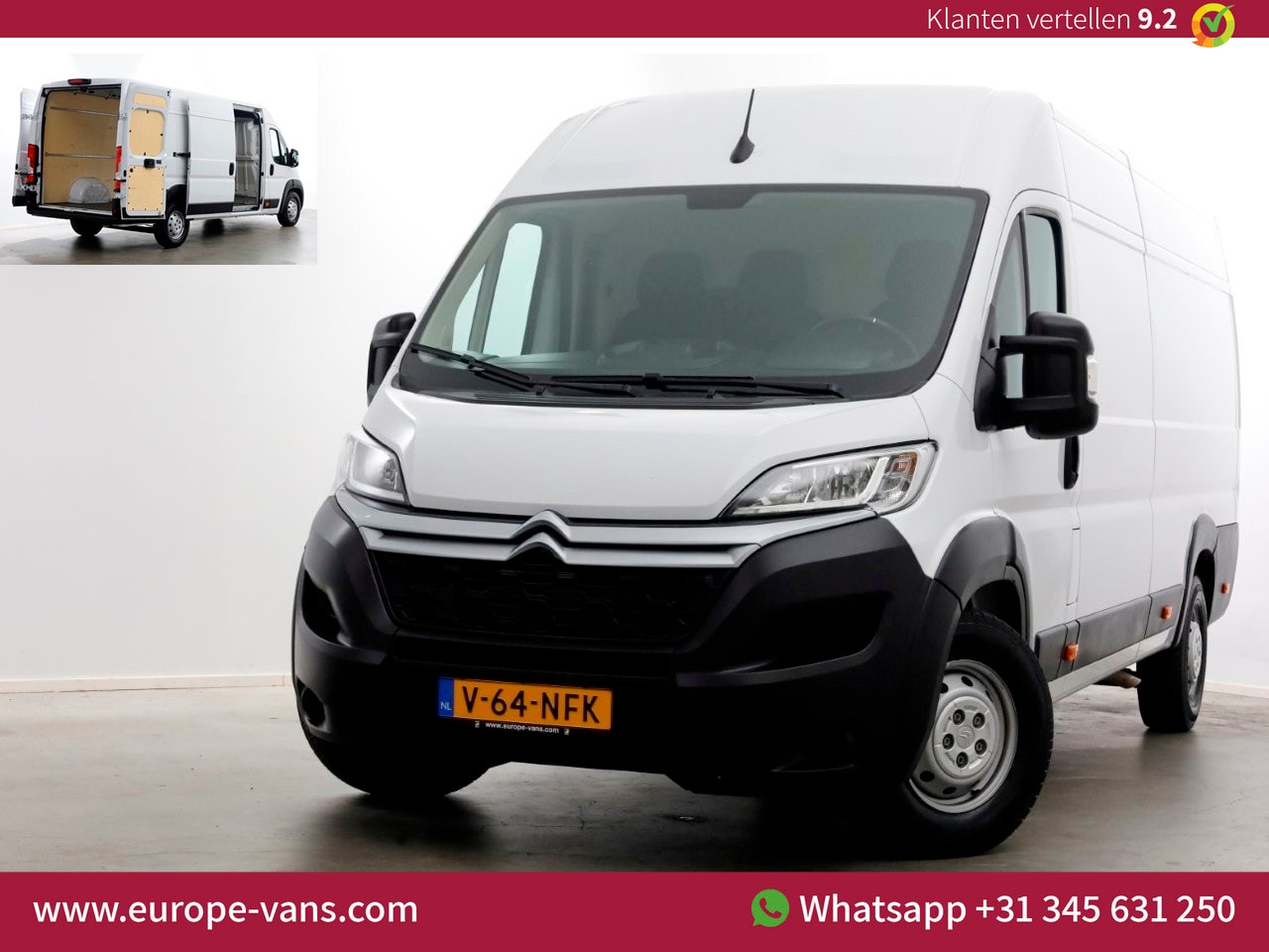 Citroën Jumper - 2.2 BlueHDi 165pk L4H2 Airco/Navi/Camera 04-2024 - AutoWereld.nl