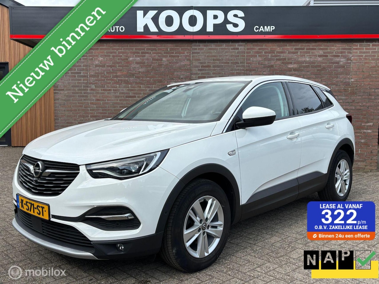 Opel Grandland X - 1.2 Turbo Business Elegance | Clima | Navi | 360 Camera | parkeer sensoren Voor | Dealerst - AutoWereld.nl