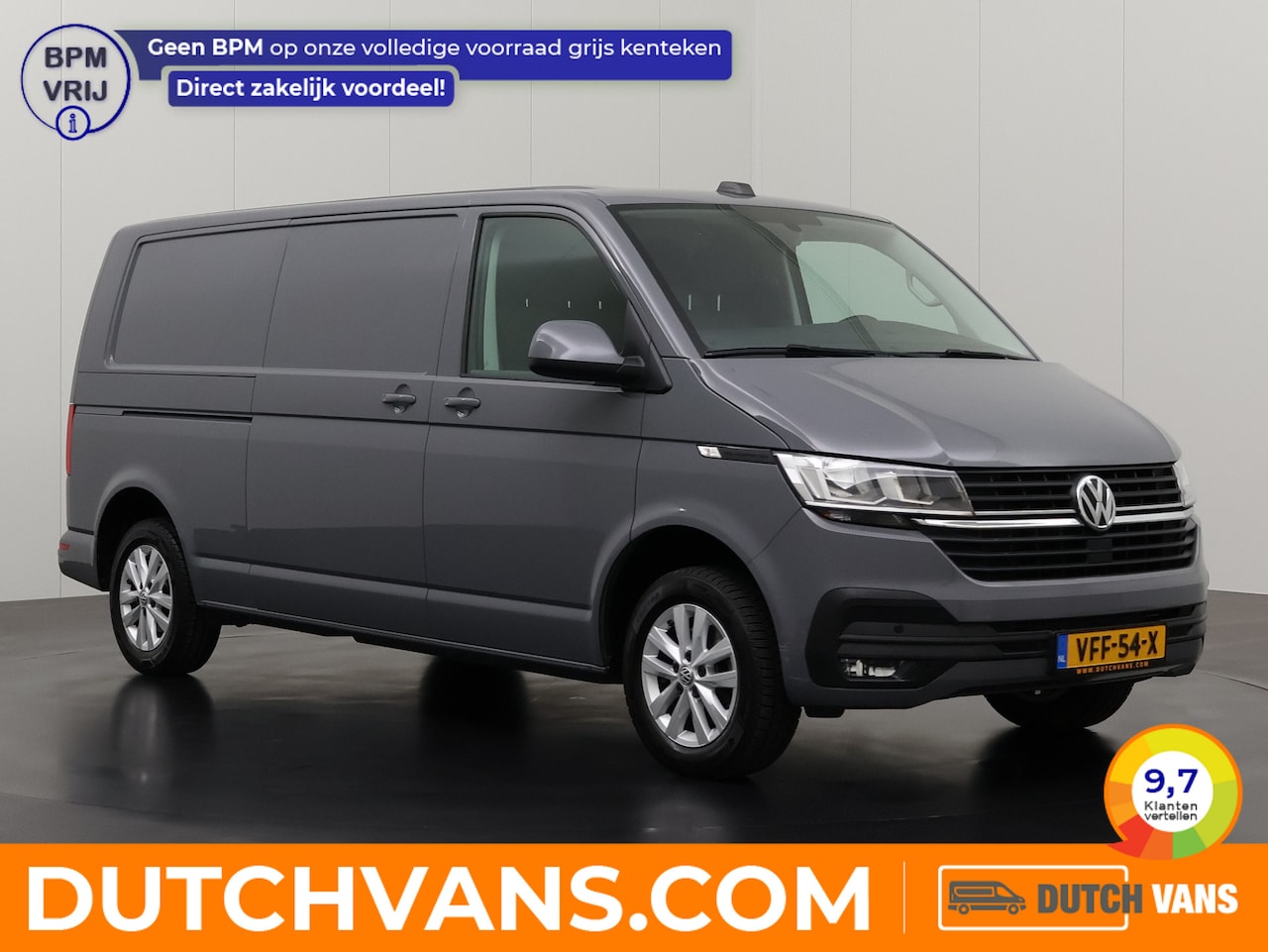 Volkswagen Transporter - 2.0TDI Lang Highline | Navigatie | Camera | 3-Persoons | Airco | Cruise - AutoWereld.nl