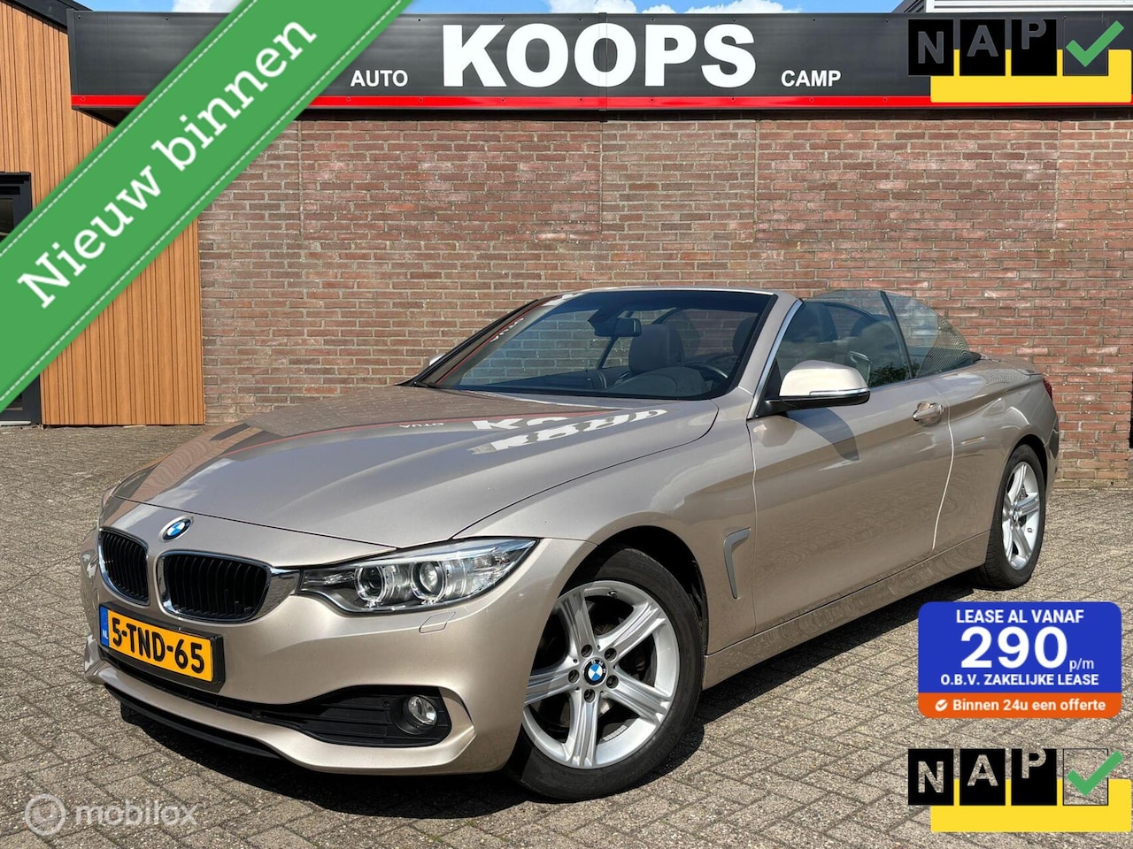 BMW 4-serie Cabrio - 428i |245 Pk | Navi | elek. Trekhaak | Clima 2 Zones | DEALERSTAAT| BMW 4-serie Cabrio 428 - AutoWereld.nl