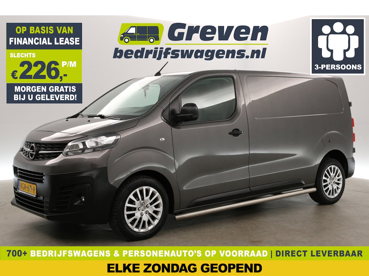 Opel Vivaro - 2.0 CDTI 150PK L2H1 | Airco | 360° CAM | Carplay | Cruise | Trekhaak | 3 Persoons | PDC | - AutoWereld.nl