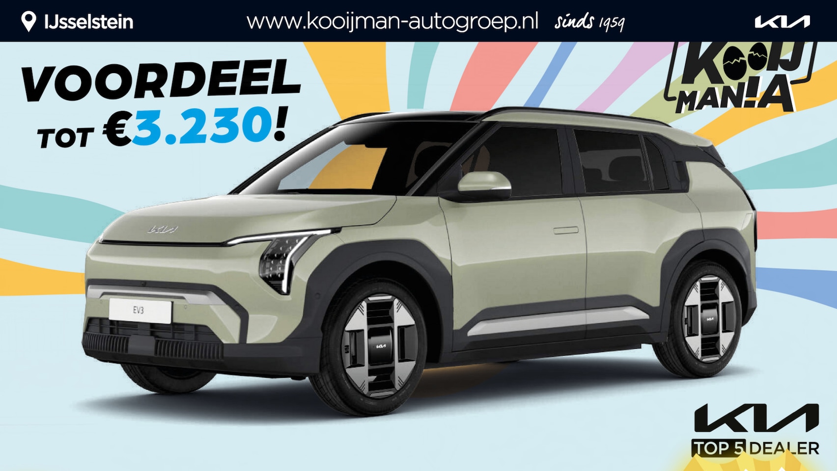 Kia EV3 - Air 58.3 kWh €33.815,- RIJKLAAR! Nu €3.180,- voordeel zonder SEPP! Meerdere kleuren en uit - AutoWereld.nl
