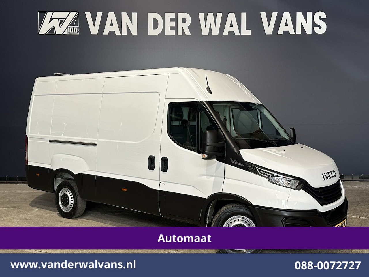 Iveco Daily - 35S14V 136pk Automaat 3500kg Trekhaak L2H2 Euro6 Airco | Camera | Navigatie LED, Cruiscont - AutoWereld.nl