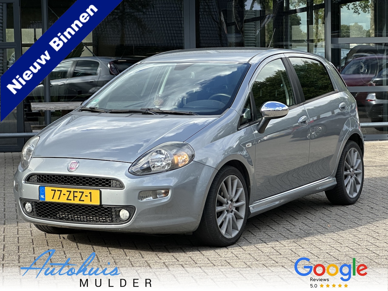 Fiat Punto Evo - 0.9 TwinAir Sport Climate control/Cruise/Navigatie/Trekhaak Nieuwe APK - AutoWereld.nl