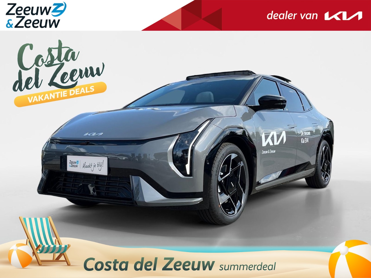 Kia EV4 Fastback - GT-PlusLine 81.4 kWh | NIEUW MODEL | 204 pk | 595 km actieradius | NU €2000,- korting | Be - AutoWereld.nl