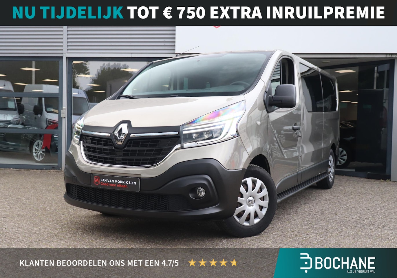 Renault Trafic Passenger - 2.0 DCi 120 Grand Zen | Airco | Navigatie | Trekhaak | Cruise control | 9 Personen | - AutoWereld.nl